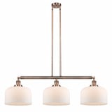 Bell 3 Light Oversized Island Pendant 42 Inch Wide by Innovations - 213-G7L-L