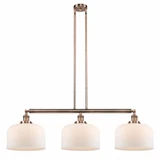 Bell 3 Light Oversized Island Pendant 42 Inch Wide by Innovations - 213-G7L-L
