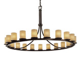 Limoges Dakota 21 Light Chandelier by Justice Design POR-8716-10-WAVE