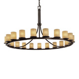 Limoges Dakota 21 Light Chandelier by Justice Design POR-8716-10-WAVE - POR-8716-10-WAVE