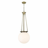 Beacon 1 Light Traditional Medium Pendant 14 Inch Wide by Innovations - 221-1P-G20-14