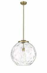 Athens Water Glass 1 Light Medium Pendant 15.75 Inch Wide by Innovations - 221-1S-G1215-16