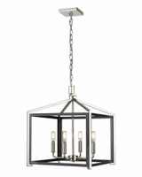 Wiscoy 4 Light Medium Pendant 18.75 Inch Tall by Innovations - 376-4CR-16