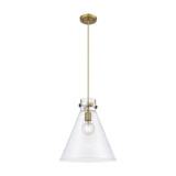 Newton Cone 1 Light Medium Pendant 14 Inch Wide by Innovations - 410-1PL-G411-14