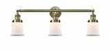 Canton 3 Light Industrial Vanity Light 30 Inch Wide by Innovations - 205-G18S