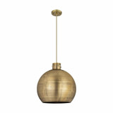Newton Sphere 1 Light Metal Shade Large Pendant 18 Inch Wide by Innovations - 410-1PL-M410-18