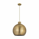 Newton Sphere 1 Light Metal Shade Large Pendant 18 Inch Wide by Innovations - 410-1PL-M410-18
