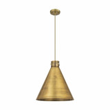 Newton Cone 1 Light Metal Shade Large Pendant 18 Inch Wide by Innovations - 410-1PL-M411-18
