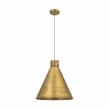 Newton Cone 1 Light Metal Shade Large Pendant 18 Inch Wide by Innovations - 410-1PL-M411-18
