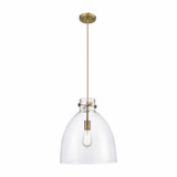 Newton Bell 1 Light Industrial Medium Pendant by Innovations - 410-1PM-G412-14