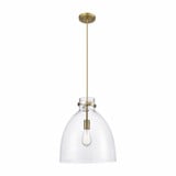 Newton Bell 1 Light Industrial Medium Pendant by Innovations - 410-1PM-G412-14