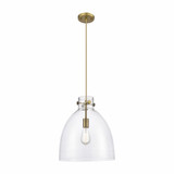 Newton Bell 1 Light Industrial Medium Pendant by Innovations - 410-1PM-G412-14