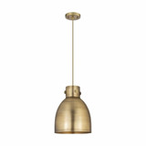 Newton Bell 1 Light Metal Shade Small Pendant 12.5 Inch Tall by Innovations - 410-1PM-M412-10