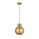 Newton Sphere 1 Light Metal Small Pendant 9.13 Inch Tall by Innovations - 410-1PS-M410-8