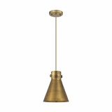 Newton Cone 1 Light Metal Shade Small Pendant 8 Inch Wide by Innovations - 410-1PS-M411-8