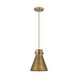 Newton Cone 1 Light Metal Shade Small Pendant 8 Inch Wide by Innovations - 410-1PS-M411-8