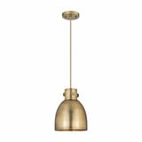 Newton Bell 1 Light Metal Shade Small Pendant 9.63 Inch Tall by Innovations - 410-1PS-M412-8