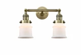 Canton 2 Light Industrial Vanity Light 16.5 Inch Wide by Innovations - 208-G18S