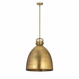 Newton Bell 1 Light Metal Large Pendant 18 Inch Wide by Innovations - 410-1SL-M412-18