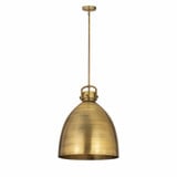 Newton Bell 1 Light Metal Large Pendant 18 Inch Wide by Innovations - 410-1SL-M412-18