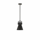 Newton Cone 1 Light Metal Small Stem Pendant 8 Inch Wide by Innovations - 410-1SS-M411-8