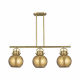 Newton Sphere 3 Light Oversized Island 42 Inch Wide Pendant by Innovations - 410-3I-M410-10
