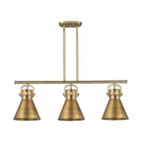 Newton Cone 3 Light Oversized Island Pendant by Innovations - 410-3I-M411-10