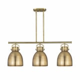 Newton Bell 3 Light Metal Shade Island 42 Inch Wide Pendant by Innovations - 410-3I-M412-10