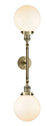 Beacon 2 Light Vanity Light 34.38 Inch Tall by Innovations - 208L-G20-8