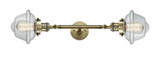 Oxford 2 Light Vanity Light 30.38 Inch Tall by Innovations - 208L-G53