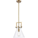 Newton 1 Light Cone Glass Small Pendant by Innovations - 411-1S-10