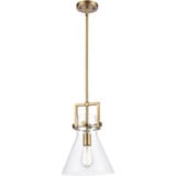 Newton 1 Light Cone Glass Small Pendant by Innovations - 411-1S-10