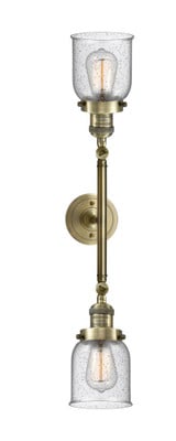 Bell 2 Light Vanity Light 30.38 Inch Tall by Innovations - 208L-G5