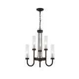 Anchor 6 Light Medium Chandelier by Justice Design - FSN-4343