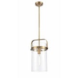 Pilaster 1 Light Stem Mini Pendant 17.13 Inch X8 Inch Wide by Innovations - 413-1SM-G413-1S-8