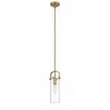 Pilaster II Cylinder 1 Light Mini Pendant 14.5 Inch Tall by Innovations - 423-1S-G423-12