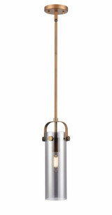 Pilaster II Cylinder 1 Light Mini Pendant 14.5 Inch Tall by Innovations - 423-1S-G423-12