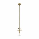 Pilaster II Cylinder 1 Light Mini Pendant 9.5 Inch Tall by Innovations - 423-1S-G423-7