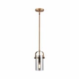 Pilaster II Cylinder 1 Light Mini Pendant 9.5 Inch Tall by Innovations - 423-1S-G423-7