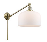 Bell 1 Light Swing Arm Wall Sconce 13 Inch Tall by Innovations - 237-G7L-L