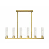 Empire 6 Light Stem Hung Oversized Linear Pendant by Innovations - 429-6I-G429-11