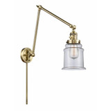 Canton 1 Light Double Extension Swing Arm Wall Sconce by Innovations - 238-G18