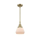 Fulton 1 Light Industrial Small Stem Hung Pendant by Innovations - 447-1S-G17