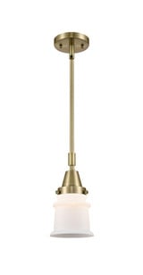 Canton 1 Light Steel Small Stem Hung Pendant 11.13 Inch Tall by Innovations - 447-1S-G18S