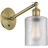 Caledonia 1 Light Clear Glass Wall Sconce 11.38 Inch Tall by Innovations - 317-1W-G112-115