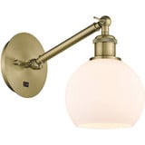 Athens 1 Light Industrial Wall Sconce 10.5 Inch Wide by Innovations - 317-1W-G121-6