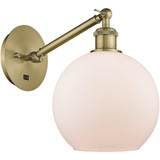 Athens 1 Light Wall Sconce 12.38 Inch Tall by Innovations - 317-1W-G1214-8