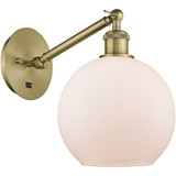 Athens 1 Light Wall Sconce 12.38 Inch Tall by Innovations - 317-1W-G1214-8
