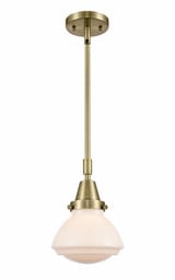 Olean 1 Light Stem Hung Small Pendant 8.88 Inch Tall by Innovations - 447-1S-G32