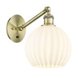 White Venetian 1 Light Wall Sconce 13 Inch Length by Innovations - 317-1W-G1217-8